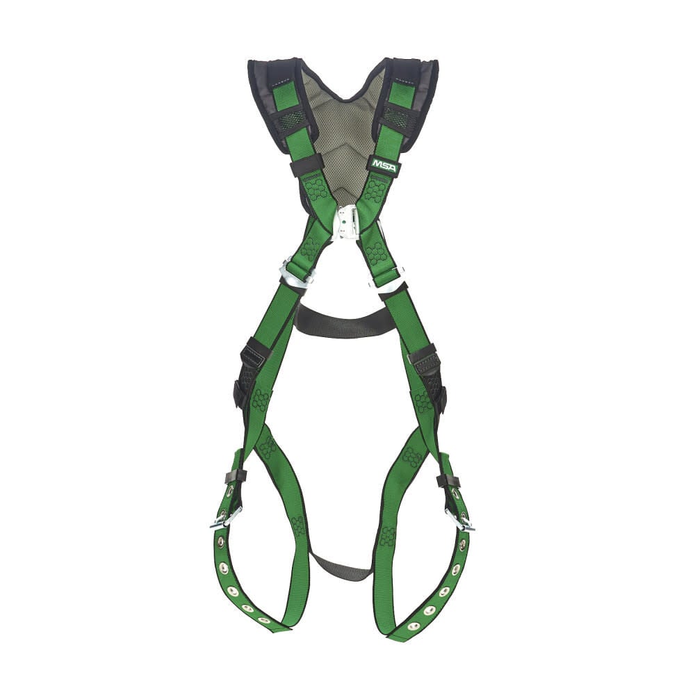 MSA Safety Works V-FORM+ Harness, Back D-Ring, Tongue Buckle Leg Straps, Standard Size, large image number 1