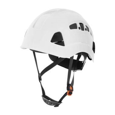 Jackson Safety CH-400V Hard Hat, Industrial Climbing Style, 6-pt.Suspension, Vented, White