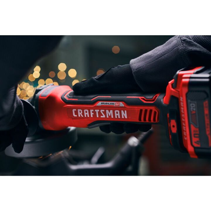 CRAFTSMAN V20 Brushless RP 4-1/2 Inch Angle Grinder (Bare Tool), large image number 9