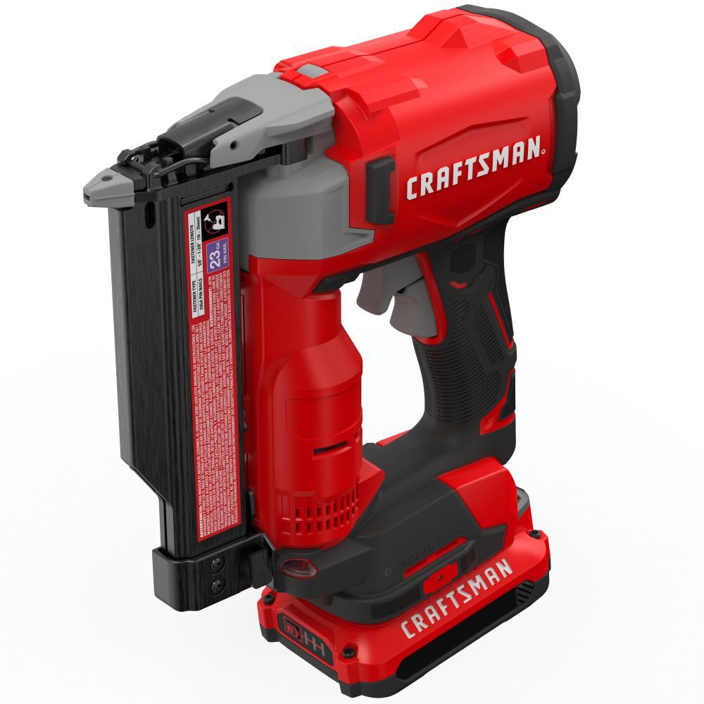 CRAFTSMAN V20 BRUSHLESS RP Cordless 23 Gauge Pin Nailer Kit, large image number 8
