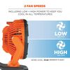 Ergodyne Chill-Its 6090 Orange Rechargeable Portable Jobsite Fan, small image number 5