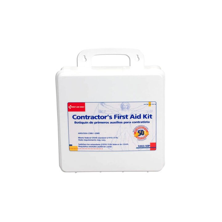 First Aid Only Contractors First Aid Kit 50 Person Plastic Cas, large image number 3
