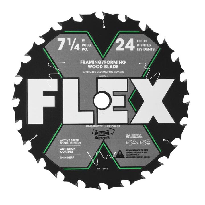 FLEX 7-1/4-In 24T Circular Saw Blade, large image number 0