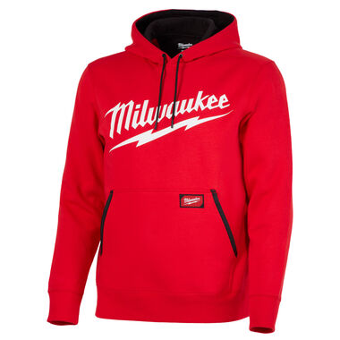 Milwaukee Midweight Pullover Hoodie Big Logo Red, swatch