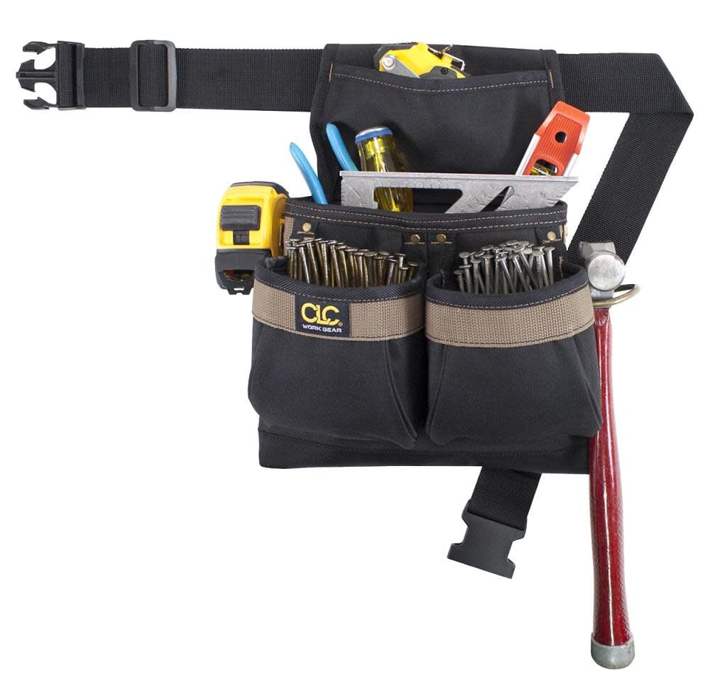 CLC 5 Pocket Drywall Bag with Removable Clip – PK1836