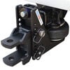 Shocker Hitch HD 20K Max Black 2.5 Inch Air Receiver Hitch & Clevis Pin Mount with 1-1/2 Inch Holes, small image number 1