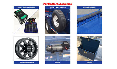 Air-Tow Trailers 12' Drop Deck Flatbed Trailer 75in Deck Width - 10000# Capacity, large image number 2