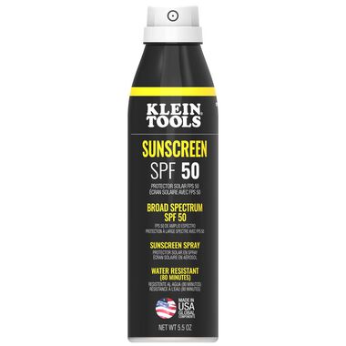 Klein Tools Sunscreen Spray, Broad Spectrum SPF 50, 12 Pack