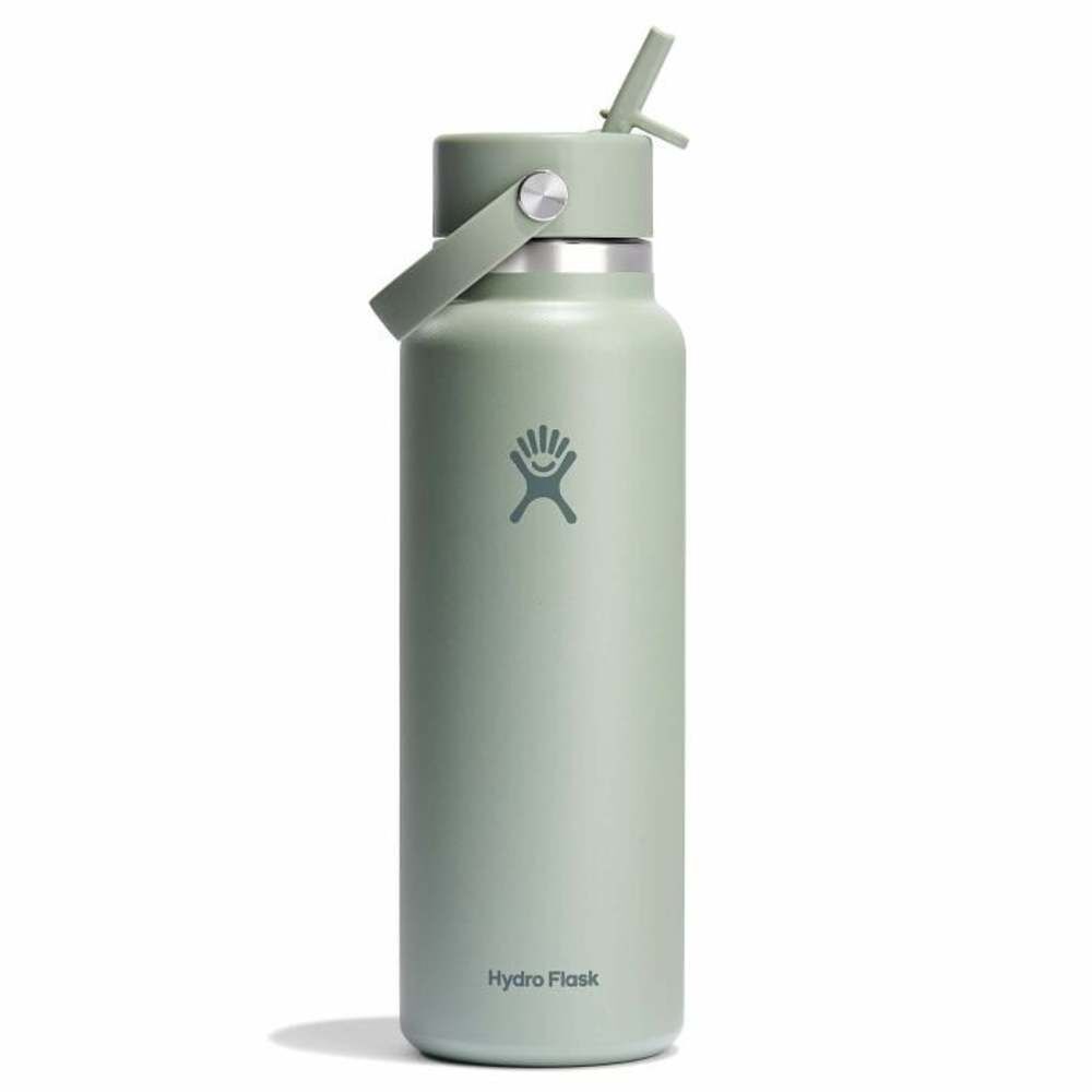 Hydroflask 40 Oz Agave Insulated Wide Mouth Water Bottle with Flex Straw Cap – W40BTS374