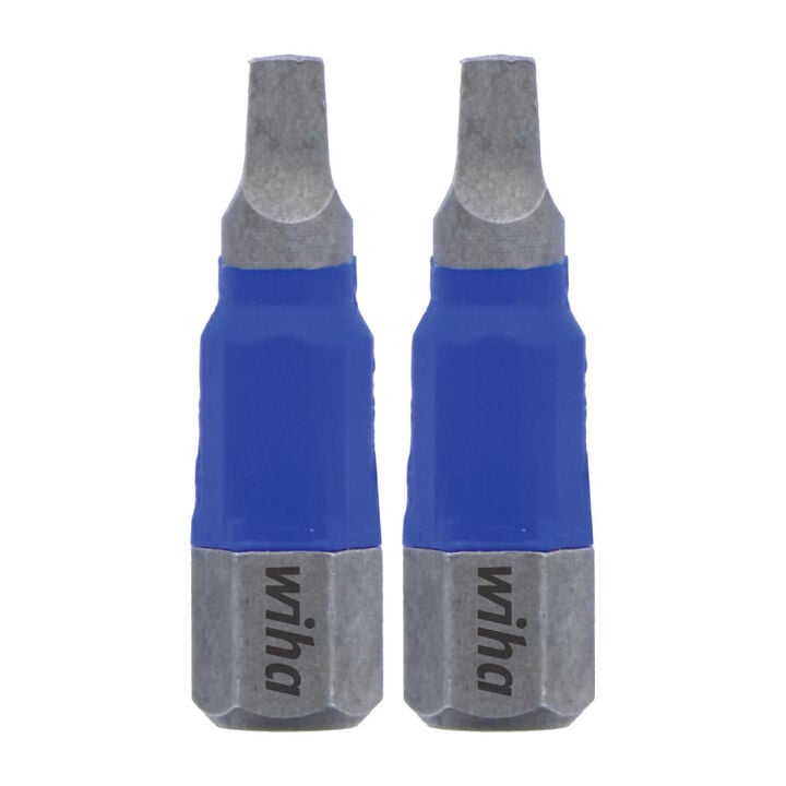 Wiha TerminatorBlue Impact Bit 1in Square #2 2pk