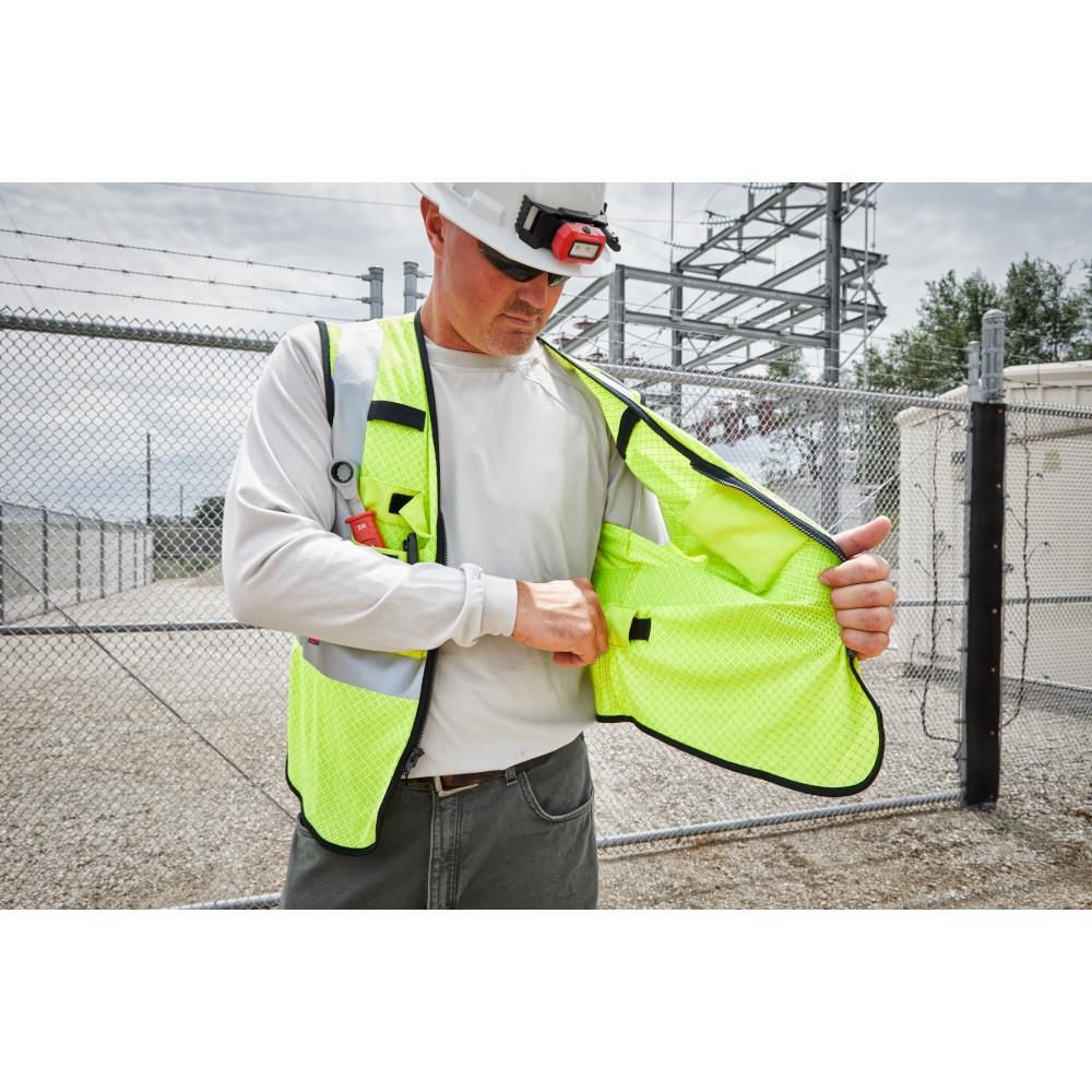Milwaukee High Vis Safety Vest Class 2 Mesh AR/FR Cat 1, large image number 15