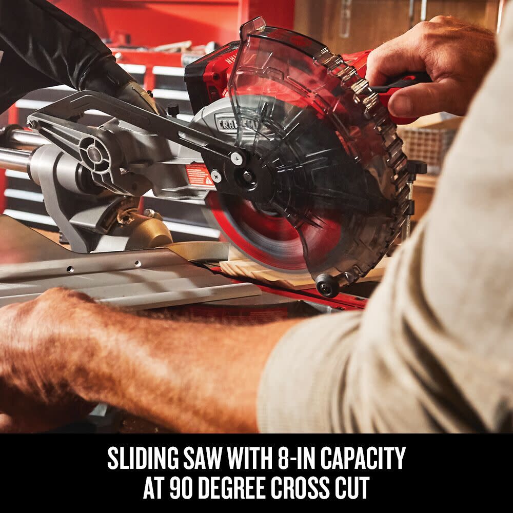 CRAFTSMAN V20* Cordless 7-1/4 Inch Sliding Miter Saw Kit, large image number 6