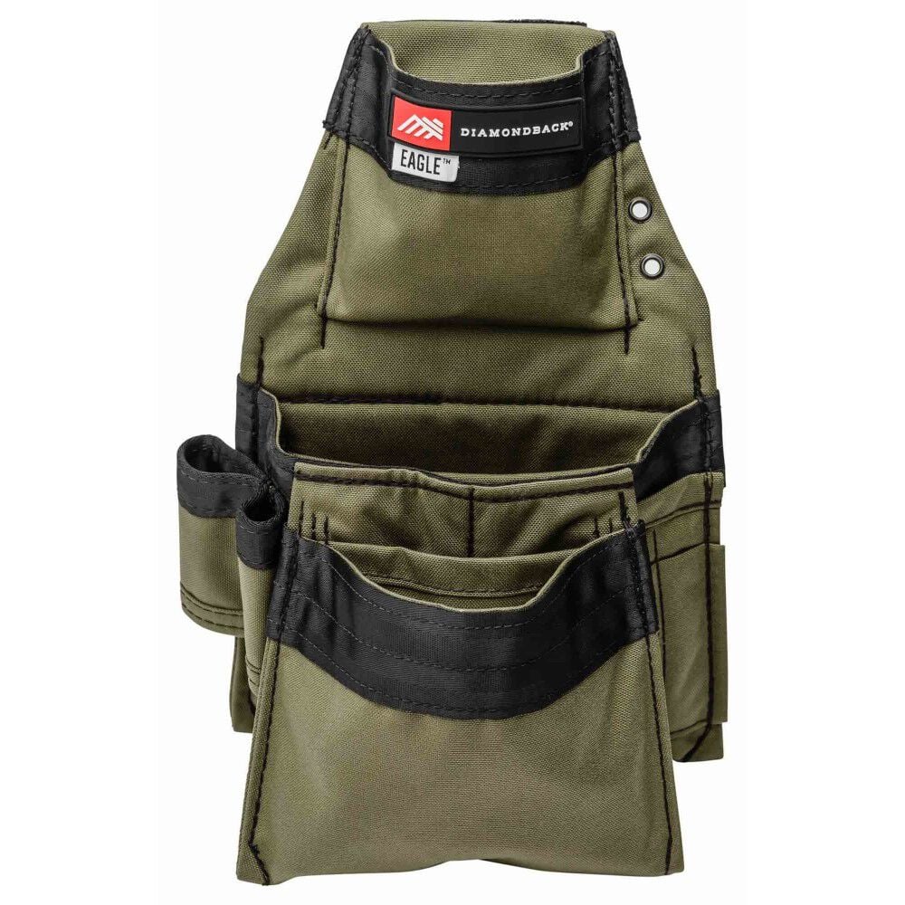 Diamondback Toolbelts Right Side Eagle Non-Dominant Tool Belt Pouch, Ranger Green, large image number 1