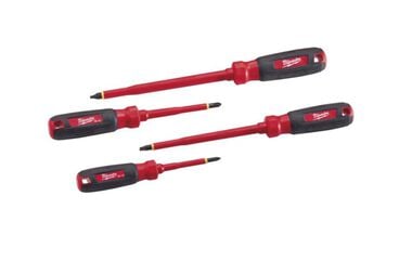 Milwaukee 4-Piece 1000V Insulated Screwdriver Set with Square Recess, large image number 0
