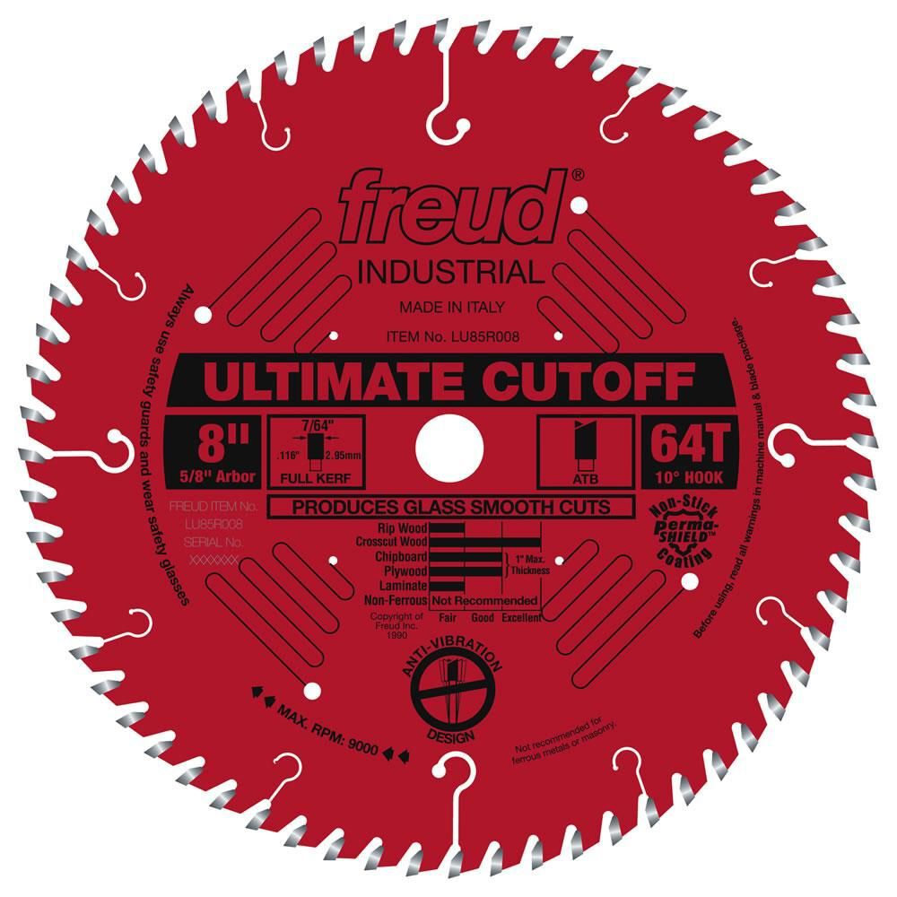 Freud 8in Ultimate Cut-Off Blade with Perma-SHIELD Coating, large image number 1