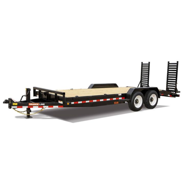 Orangeline Equipment Hauler Trailer 83in x 17 + 3' Cleated Dovetail Super Duty