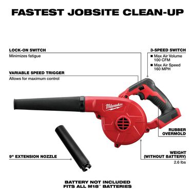 Milwaukee M18 Compact Blower, large image number 2