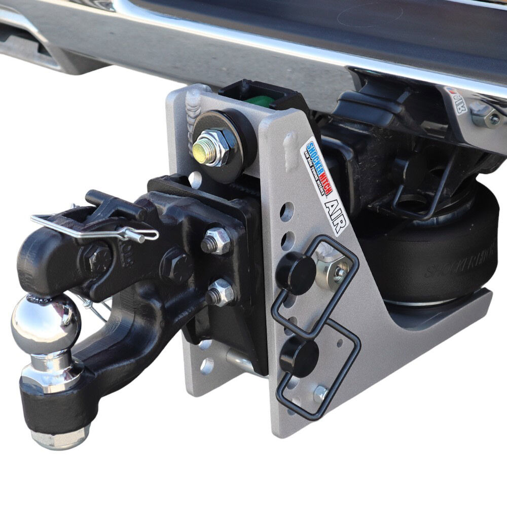 Shocker Hitch Streamline 10K Aluminum 2 Inch Air Pintle Hitch with Pintle & 2 Inch Ball, large image number 1