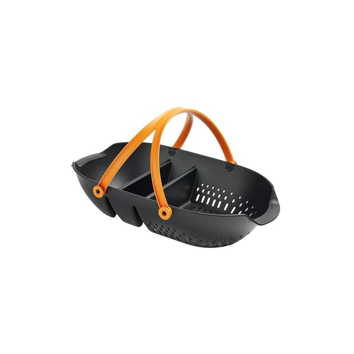 Fiskars Black Durable Plastic Garden Harvest Basket