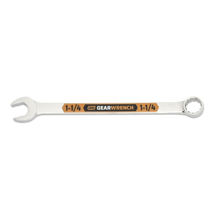 GEARWRENCH 1 1/4 Inch 12 Point Hi-Viz Long Pattern Combination Wrench, large image number 0