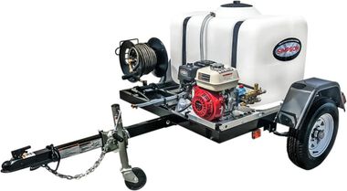 Simpson Cold Water Professional Gas Pressure Washer Trailer 3200 PSI
