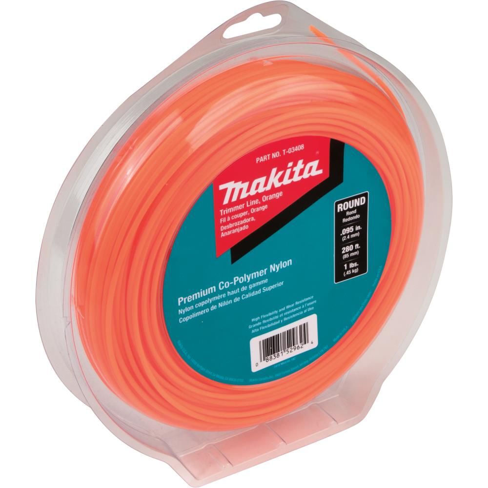 Makita Round Trimmer Line 0.095 Orange 280 1 lbs., large image number 2