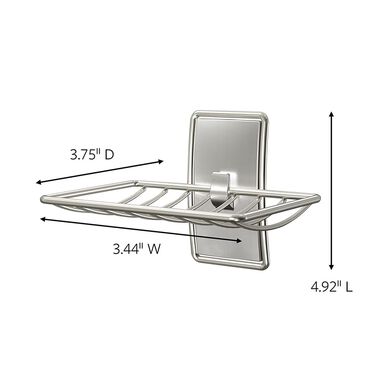 3M Command Bath Satin Nickel Soap Dish, large image number 1