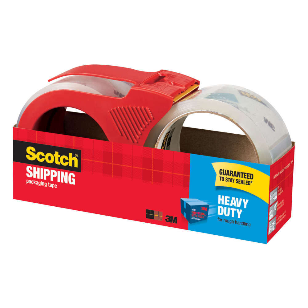 3M Scotch Shipping Packaging Tape 1.88in x 38.2yd Clear, large image number 1
