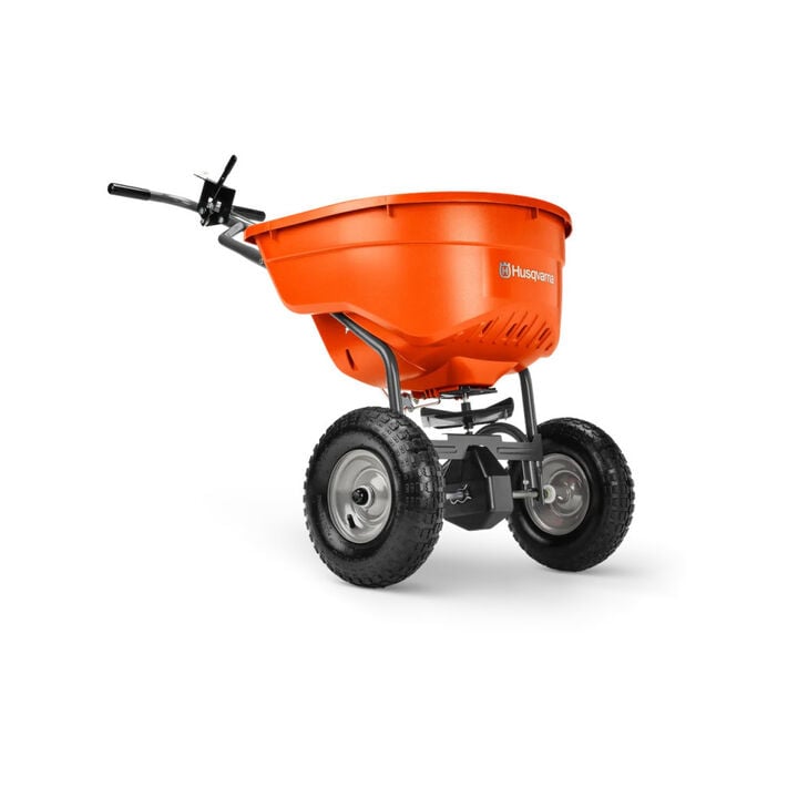Husqvarna 130 Pound 10 - 12 Foot Spread Pattern Push Broadcast Spreader