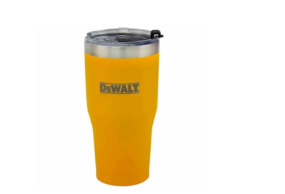 DEWALT 30 Oz. Yellow Powder Coated Tumbler, large image number 1