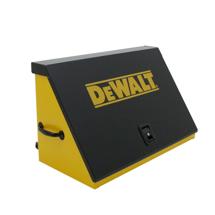 DEWALT 30 Inch x 15 Inch Black Lid and Yellow Body Triangle Toolbox - TOOLBOX ONLY, large image number 15