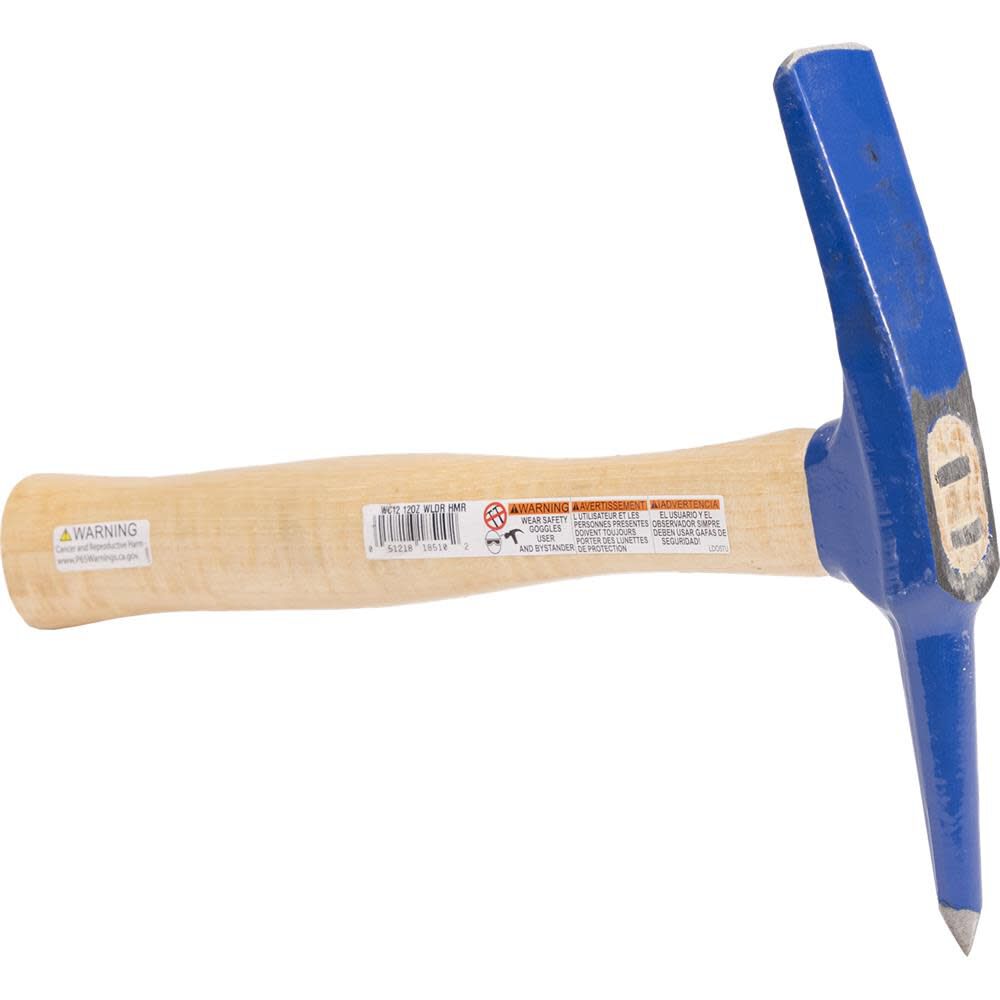 Vaughan 12 Oz Welders Chipping Hammer, large image number 2