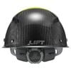 Lift Safety Hard Hat DAX FIFTY50 Yellow and Black Carbon Fiber Cap, small image number 3