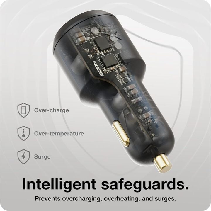 Noco 65W 2-Port USB-C GaN Car Charger, large image number 3
