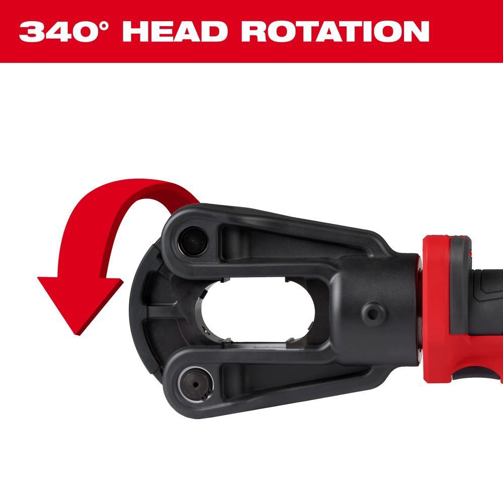Milwaukee M18 FORCE LOGIC 12T Kearney Linear Crimper & M18 REDLITHIUM HIGH OUTPUT XC5 Battery, large image number 5