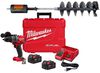 K-Drill 8-1/2 Inch Diameter Ice Auger with Built-In Adjustable Extension Shaft & Milwaukee M18 FUEL 1/2 Inch Drill/Driver Kit, small image number 1