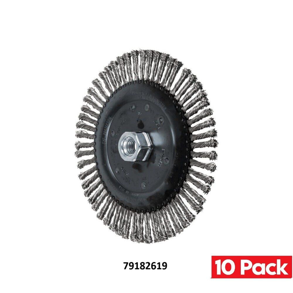 Pferd 6-7/8 Inch, 0.02 Inch Stainless Steel Stringer Bead Wheel Brush Bundle, 10 Pieces, large image number 2