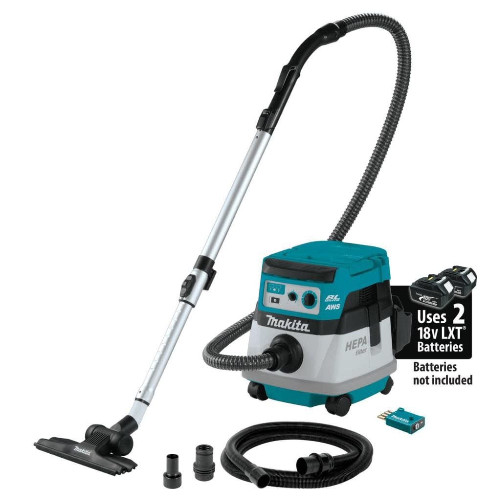 Makita 18V X2 (36V) LXT 2.1 Gallon HEPA Dry Dust Extractor/Vacuum AWS (Bare Tool) – XCV22ZU