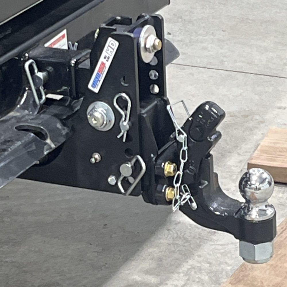 Shocker Hitch HD 20K Max Black 2 Inch Air Hitch with 16K Pintle & 2 Inch Ball, large image number 6