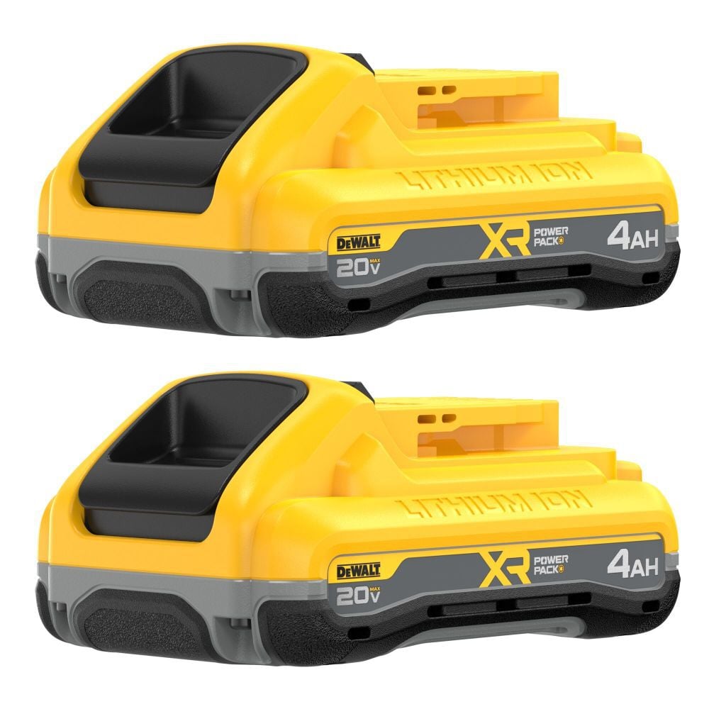 DEWALT 20V MAX XR POWERPACK 4Ah Power Tool Battery Pack with Fuel Indicator, 2 Pack, large image number 1