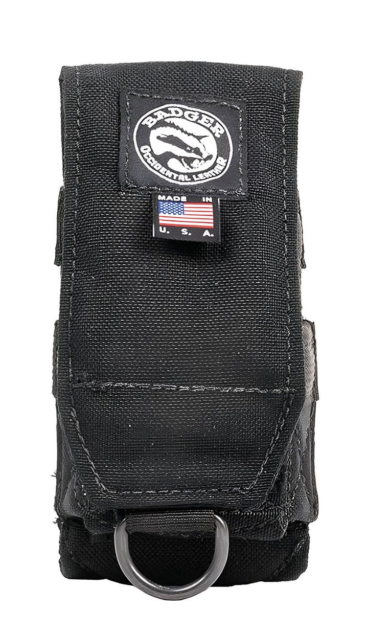 Badger Tool Belts 1000D Foam Padded Nylon Finish Nail Pouch, Black