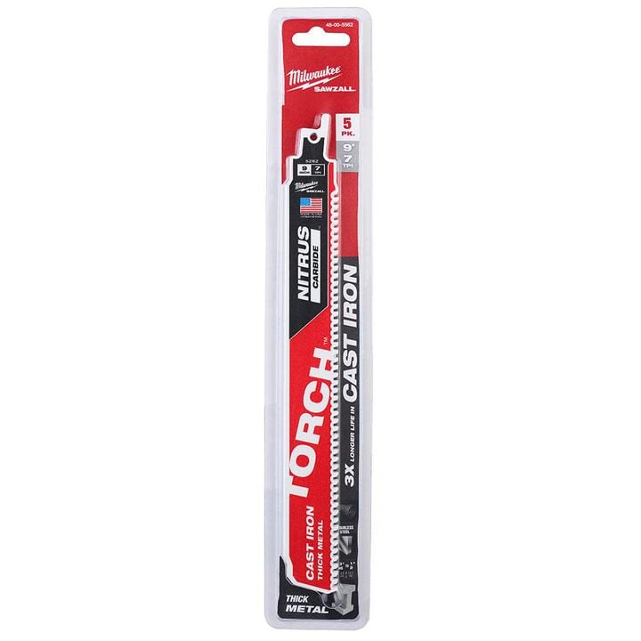 Milwaukee 9inch 7TPI The TORCH for Cast Iron with NITRUS CARBIDE 5PK, large image number 14