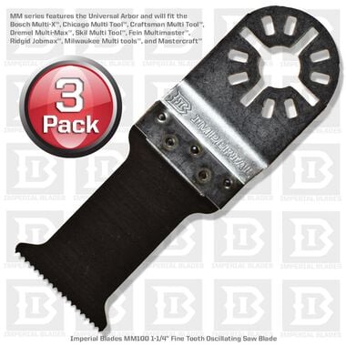 Imperial Blades 3MM100 - 3 pack 1-1/4 In. Fine Tooth Saw Blade, large image number 0