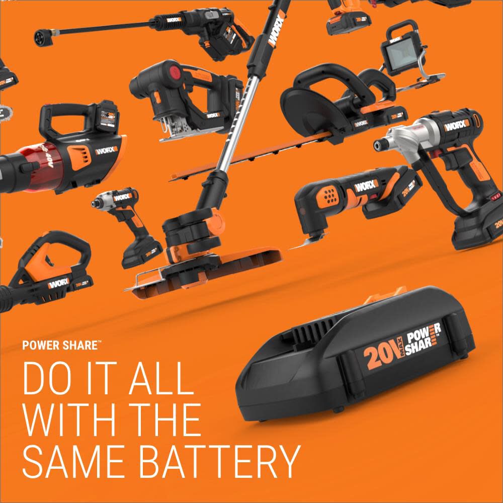 Worx POWER SHARE 20V 5 in 1 Multi Sander Kit, large image number 2