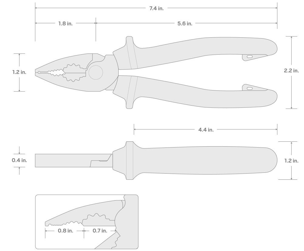 Tekton 7 Inch Insulated Combination Pliers, large image number 7