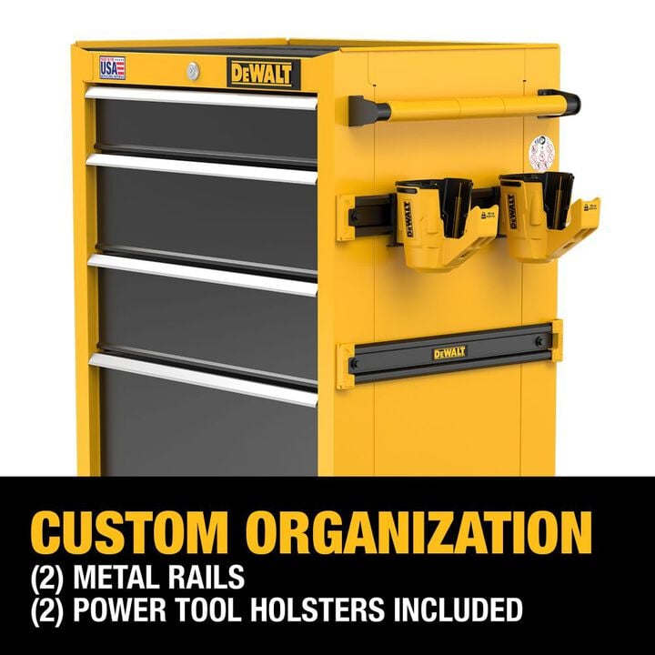 DEWALT 26 Inch Wide 4-Drawer Rolling Tool Cabinet, large image number 7