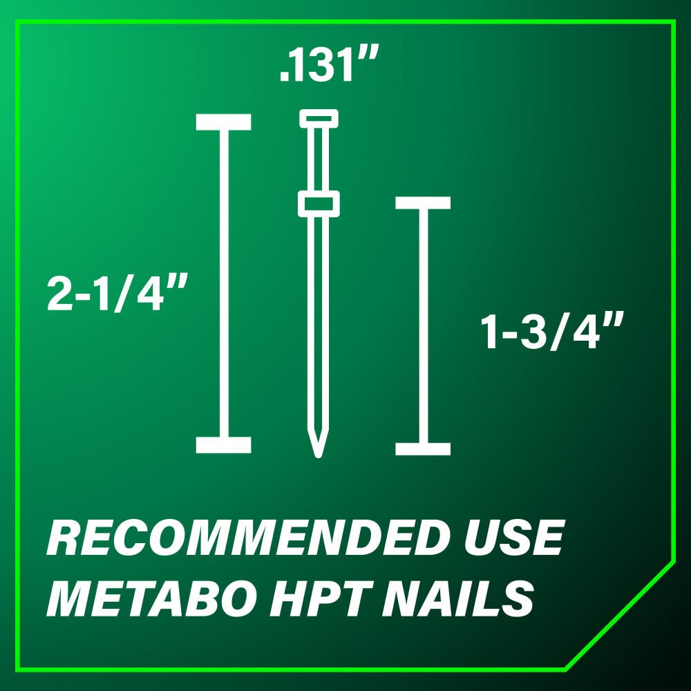 Metabo HPT Cordless Pneumatic 18V Duplex Forming Nailer Kit, large image number 15