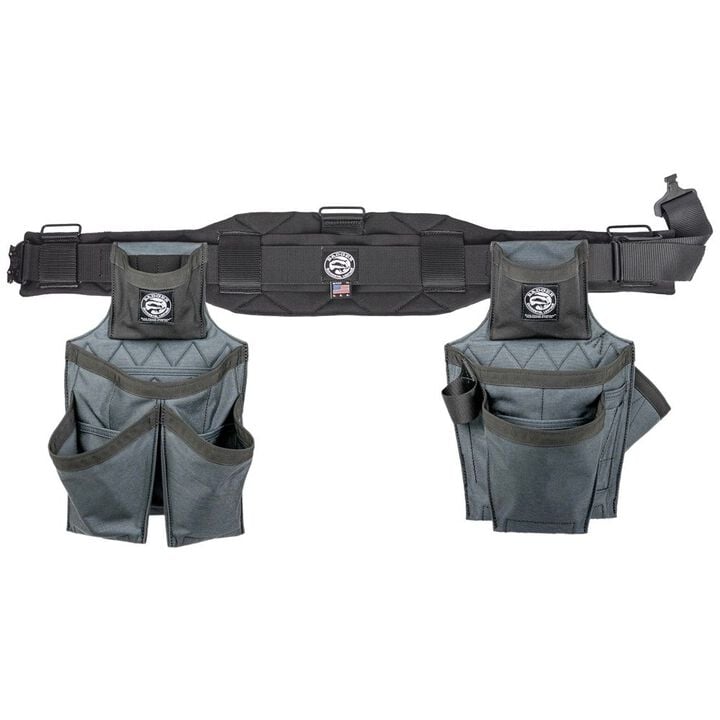 Badger Tool Belts Side-By-Side Framer Tool Belt Set, Gunmetal, Large