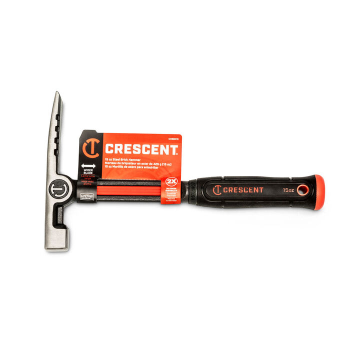Crescent 15 Oz Brick Hammer with Steel Handle, large image number 2
