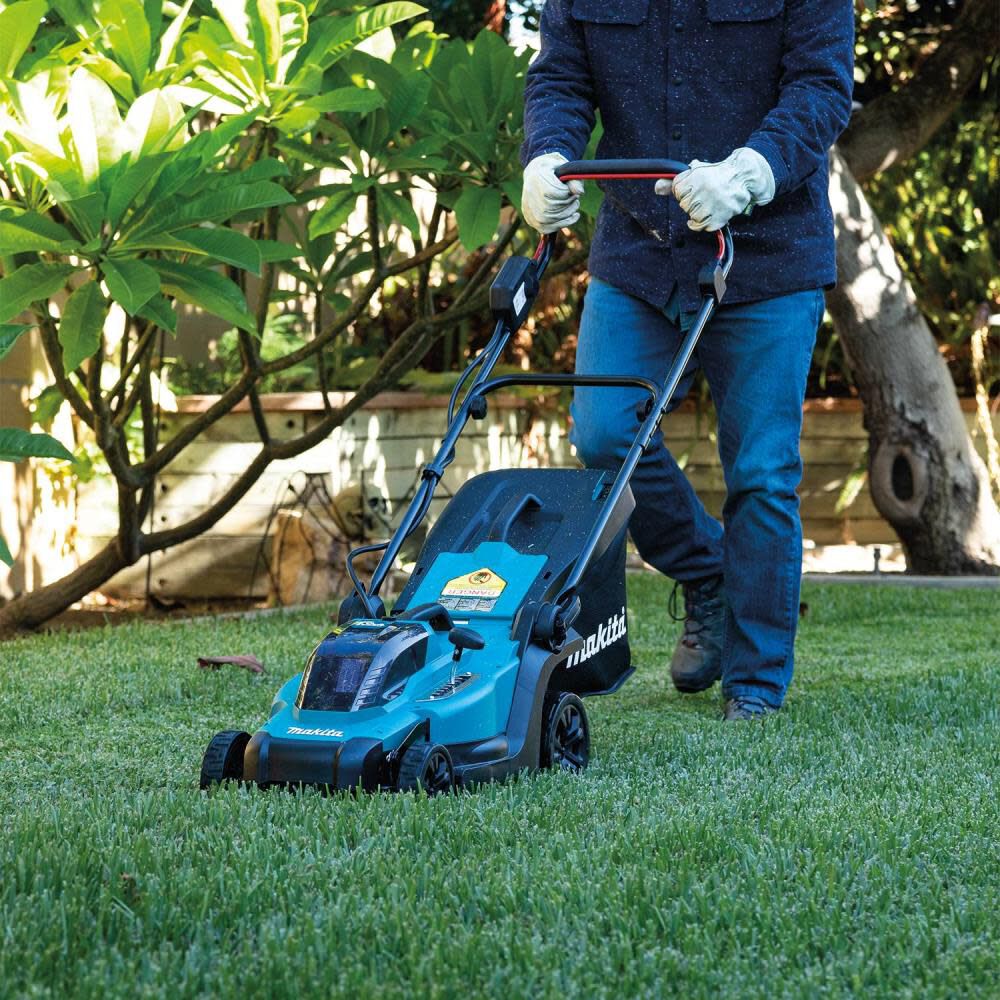 Makita 18V LXT 13in Lawn Mower Cordless Kit XML12SM1 Acme Tools
